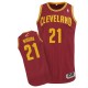 Maillot rouge vin de NBA Andrew Wiggins authentiques hommes - Adidas Cleveland Cavaliers # route 21