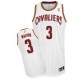 Maillot blanc de NBA Dion serveurs authentiques hommes - Adidas Cleveland Cavaliers # maison 3