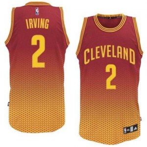 Maillot rouge de NBA Kyrie Irving authentiques hommes - Adidas Cleveland Cavaliers & 2 résonnent Fashion