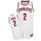 Maillot blanc de NBA Kyrie Irving authentiques hommes - Adidas Cleveland Cavaliers & maison 2